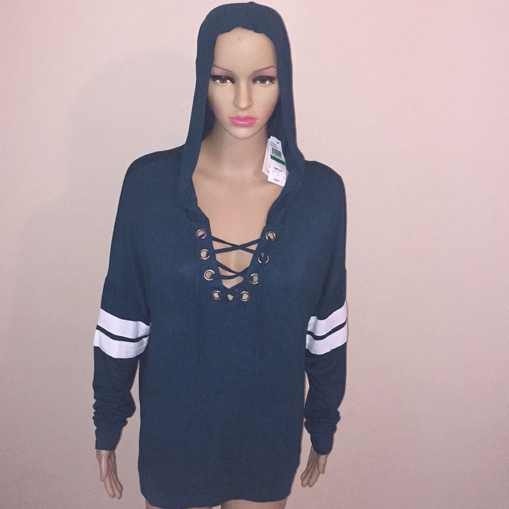 💥💕LACE UP HOODIE 💕💥🌈